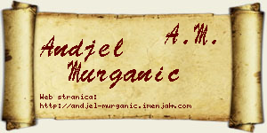 Anđel Murganić vizit kartica